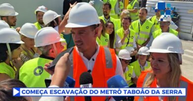 Começa a escavação do metrô Taboão da Serra